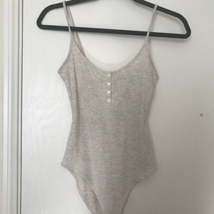 Light grey forever21 bodysuit